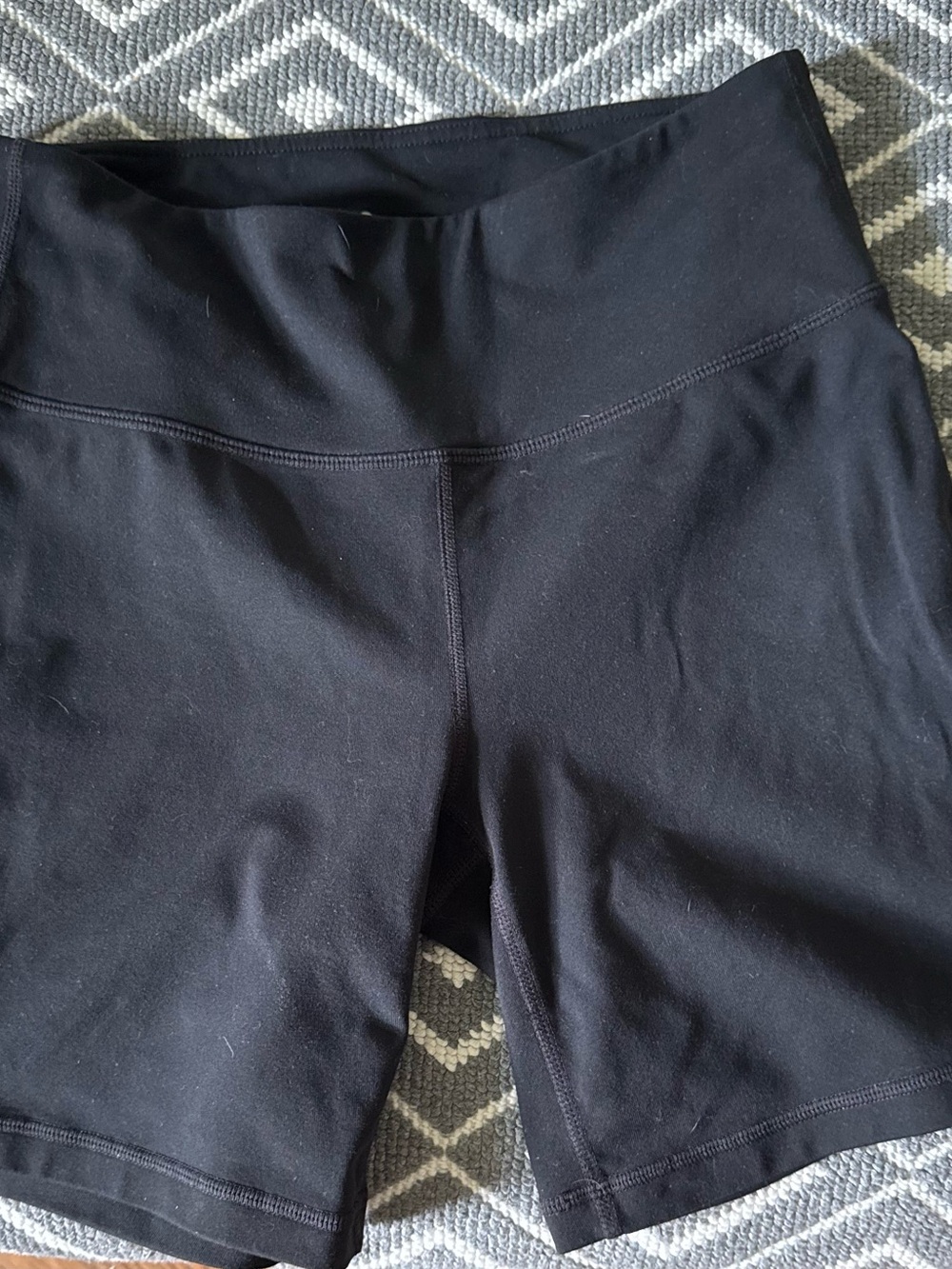 Athleta Black High-Rise Bike Shorts